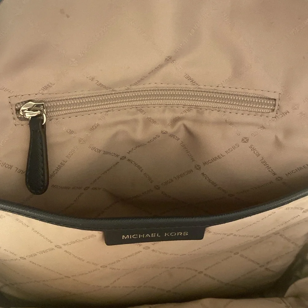 Michael Kors Navy Blue Backpack